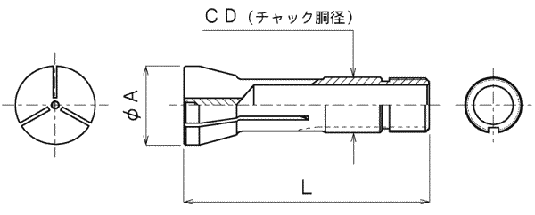 卓上旋盤各種/割り入りブランク図面